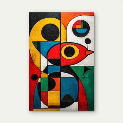 Modern Abstract Geometric 60x90cm Metal Print Ready to Hang