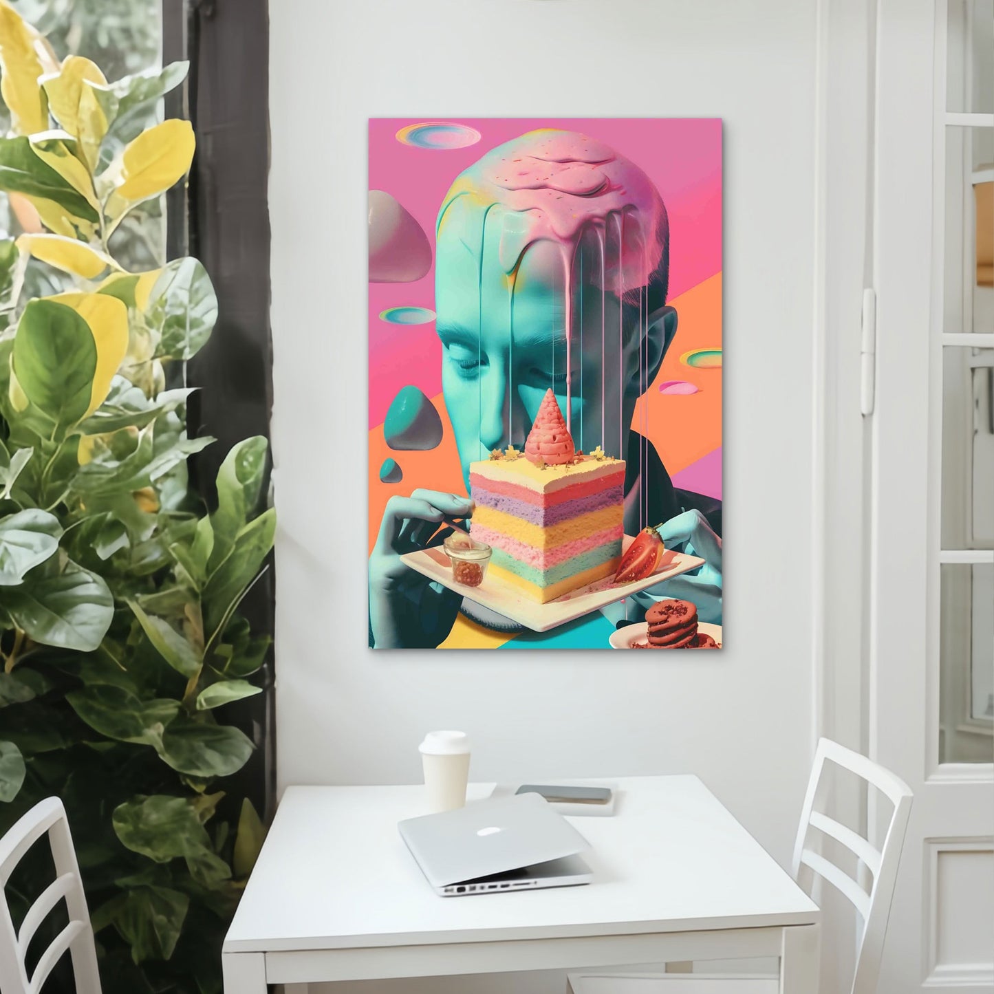 Surreal Sweetness of a Pastel Dream 60x90cm Metal Print Ready to Hang - Bella Home Decor