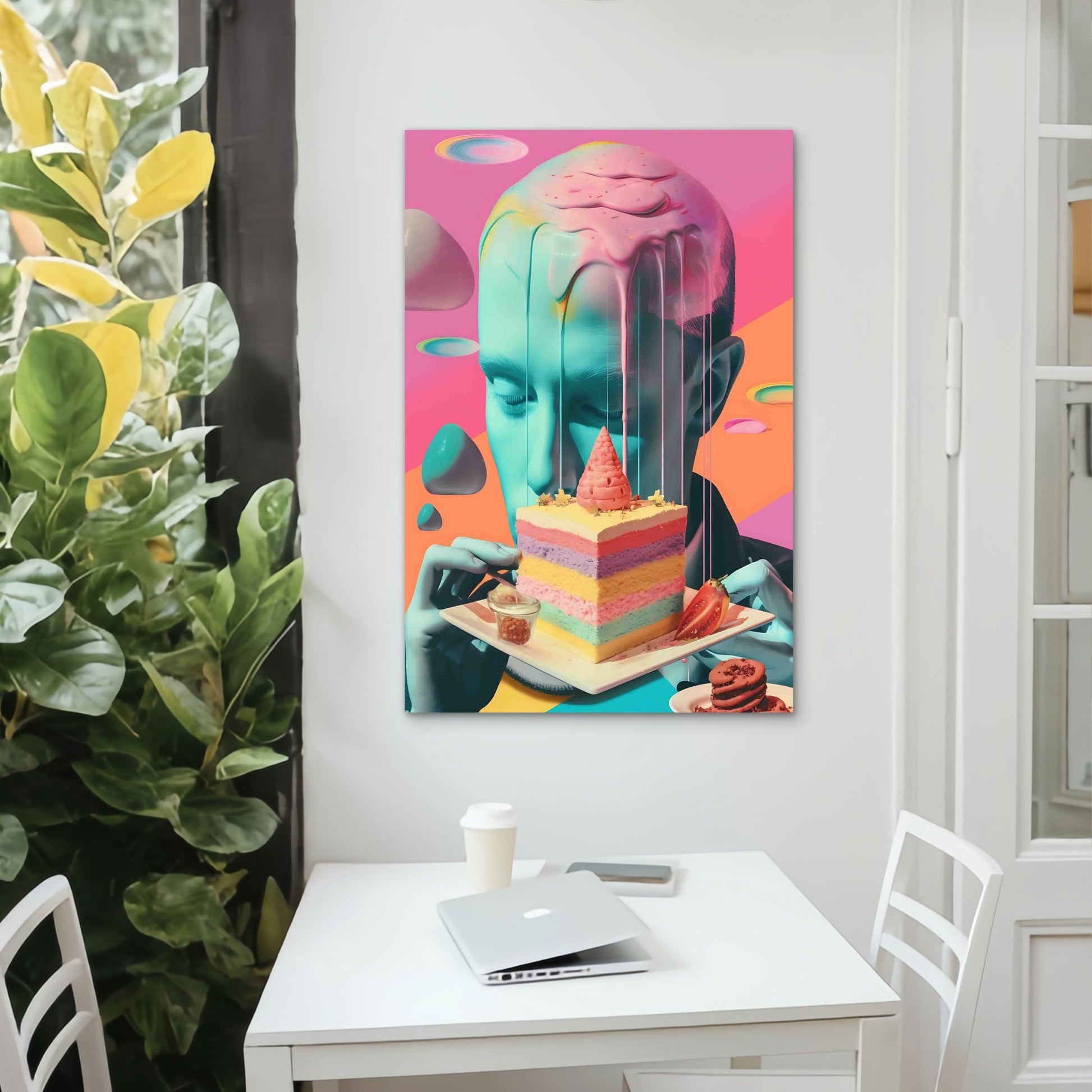Surreal Sweetness of a Pastel Dream 60x90cm Metal Print Ready to Hang - Bella Home Decor