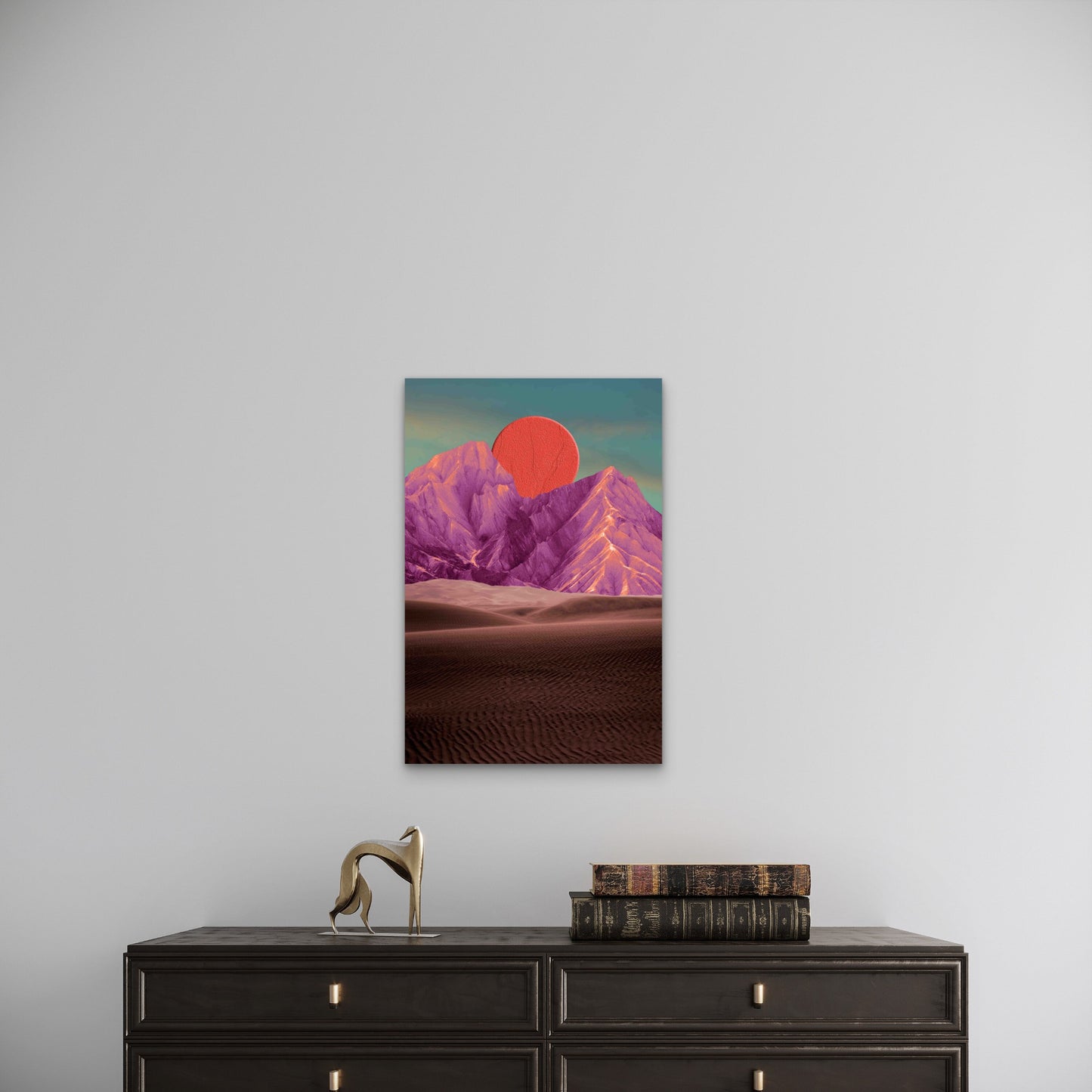 Surreal, Psychedelic Landscape 60x90cm Metal Print Ready to Hang