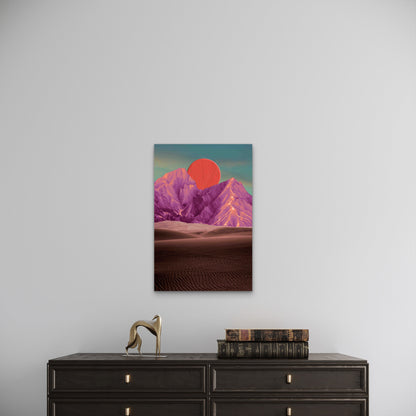Surreal, Psychedelic Landscape 60x90cm Metal Print Ready to Hang