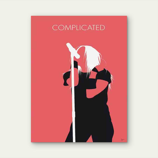 Complicated Silhouette 40x60cm Metal Print Ready to Hang