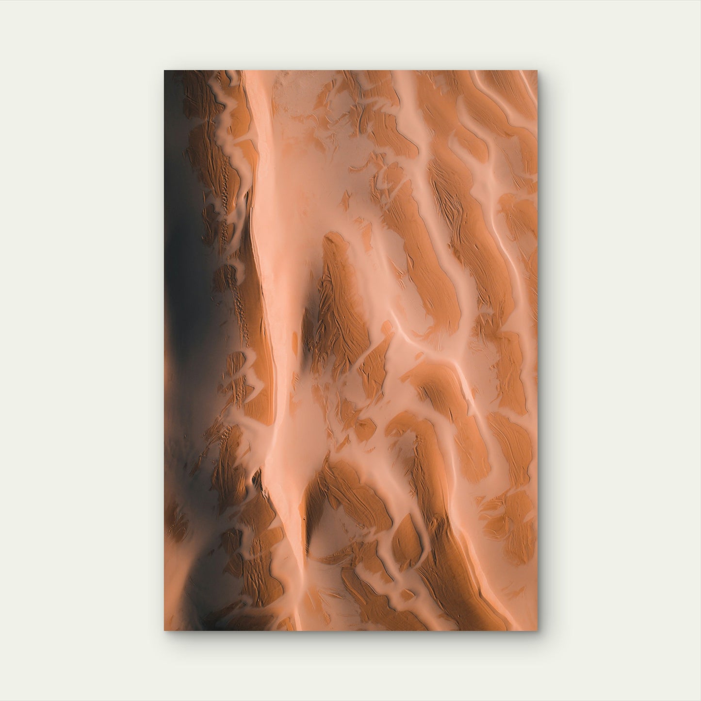 Simpson Desert Sand Dune Topography Australia 40x60cm Metal Print Ready to Hang