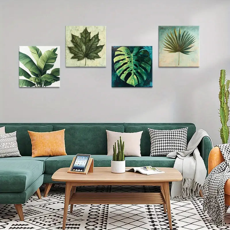 4pcs  Natural Elements Art  NM    Wall Art Canvas Framed