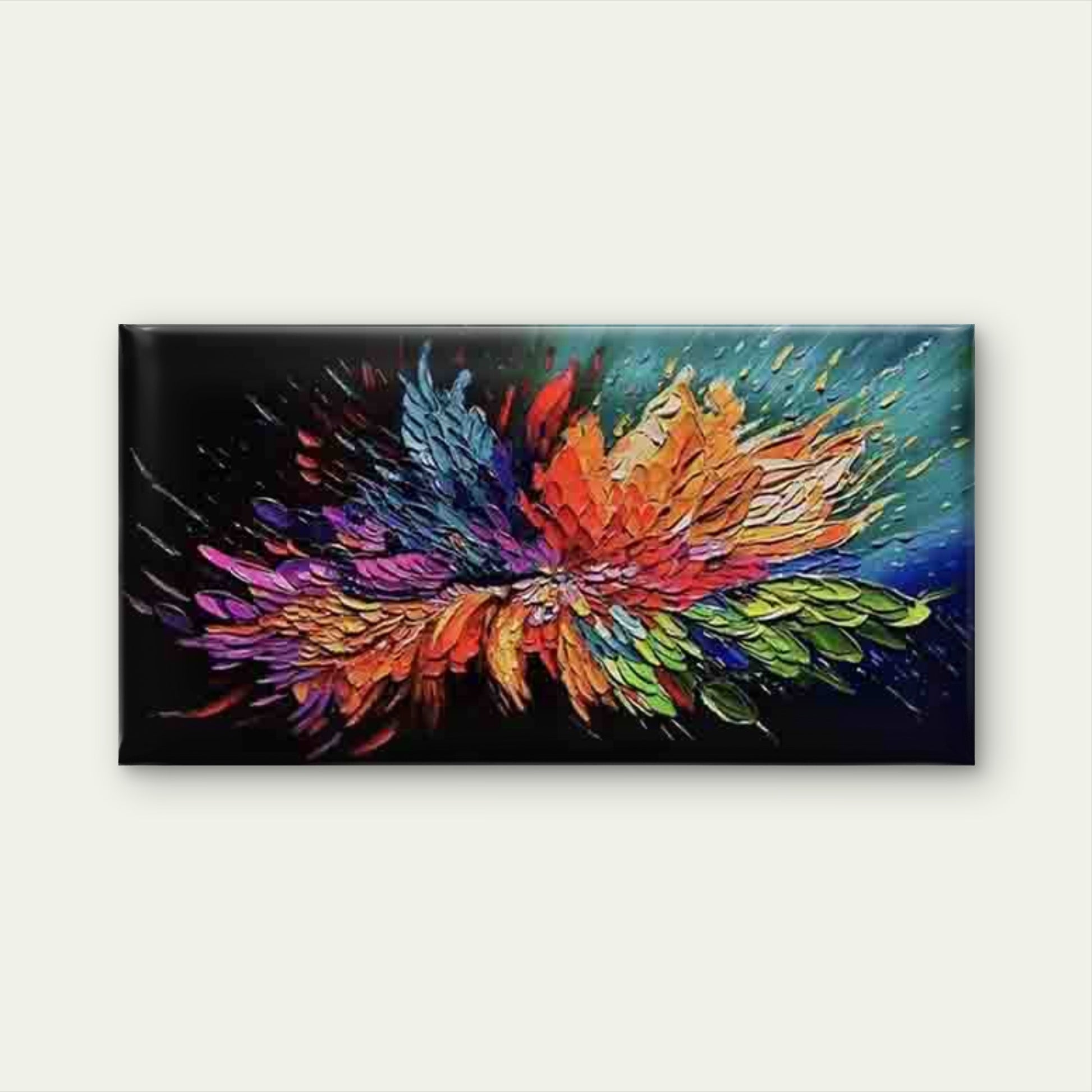 Abstract of A Colorful Flower Wall Art Canvas Office Home Room Framed 120x60cm - Bella Home Decor