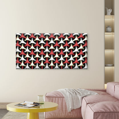 Geometric Weave Abstract Wall Art Canvas Office Home Room Framed 120x60cm - Bella Home Decor