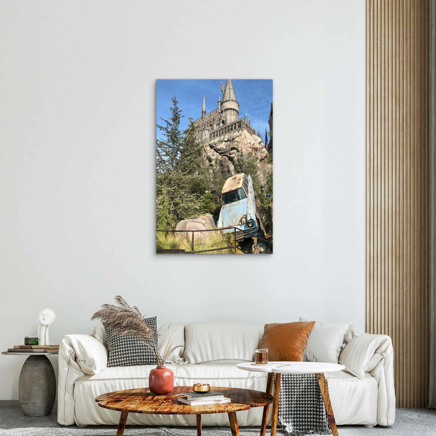 The Wizarding World Of Harry Potter In Universal Studios Hollywood 40x60cm Metal Print Ready to Hang