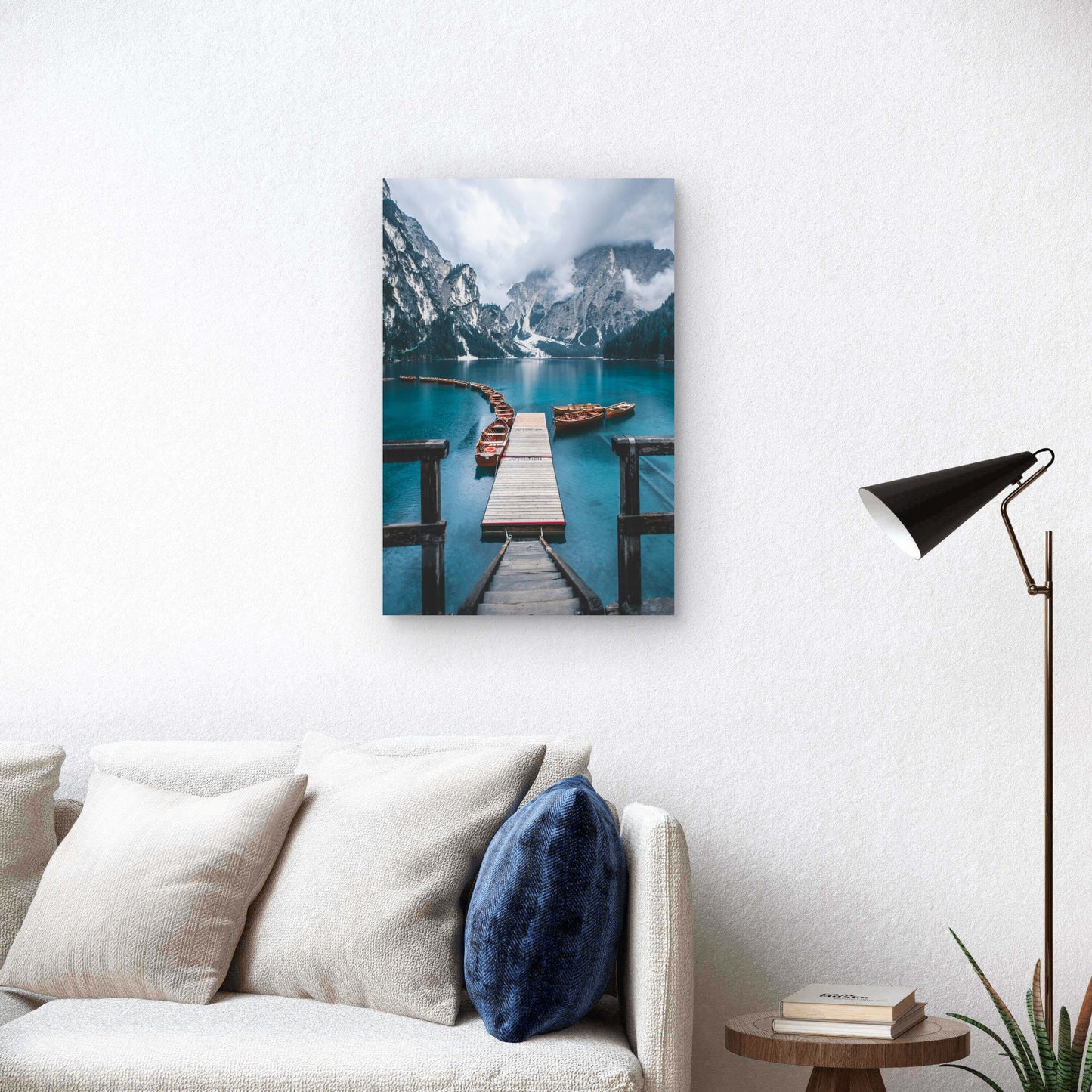 Lake Braies Dolomites Of South Tyrol Italy 40x60cm Metal Print Ready to Hang