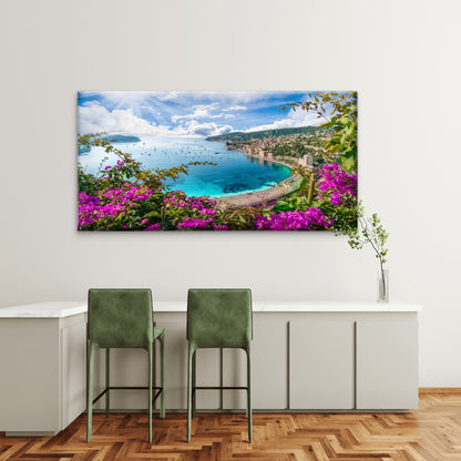 Coastal Bay Landscape Wall Art Canvas Office Home Room Framed 120x60cm