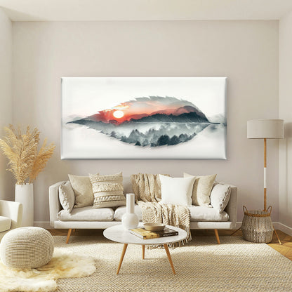 Nature's Peaceful Morning View Wall Art Canvas Office Home Room Framed 120x60cm