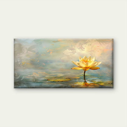 Abstract Art Style Flowers Leaves Decoration Wall Art Canvas Office Home Room Framed 120x60cm