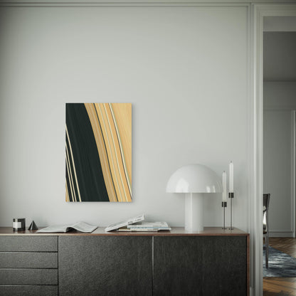 Abstract Wavy Background 60x90cm Metal Print Ready to Hang