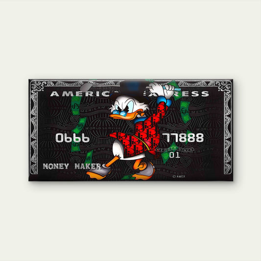 Rich Fowl Money Maker Wall Art Canvas Office Home Room Framed 120x60cm