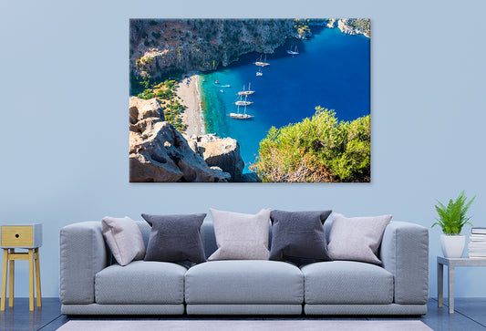 Butterfly Valley, Fethiye, Turkey Wall Art Decor 100% Australian Made
