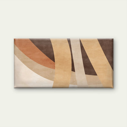 Modern Boho Terracotta Abstract Wall Art Canvas Office Home Framed 120x60cm