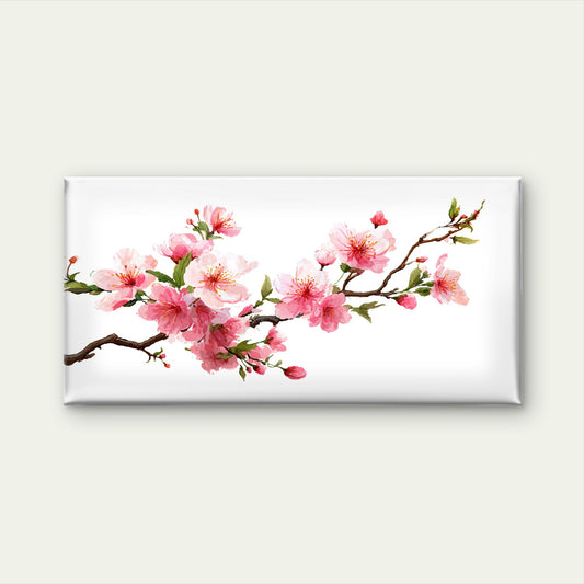 Pink Cherry Blossom Floral Tree Wall Art Canvas Office Home Room Framed 120x60cm