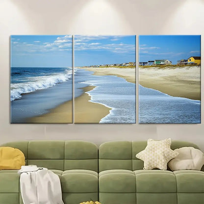 3pcs Long Beach Island Ship Bottom Fantasy Island Metal Print Ready to Hang Art