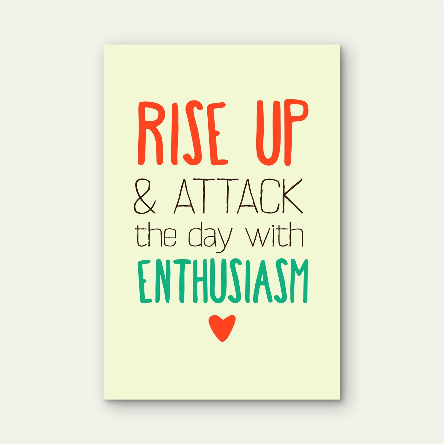 Motivational Positive Message 40x60cm Metal Print Ready to Hang