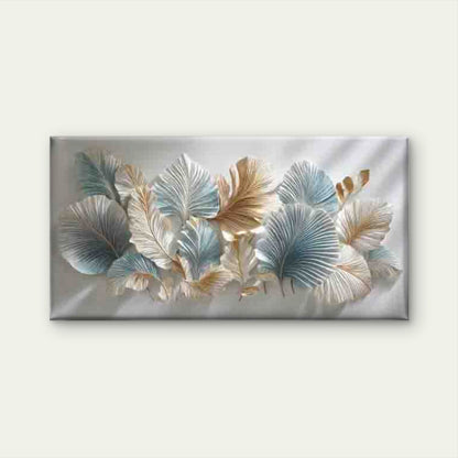 Blue and Marbling Contemporary Wall Art Canvas Office Home Room Framed 120x60cm - Bella Home Decor