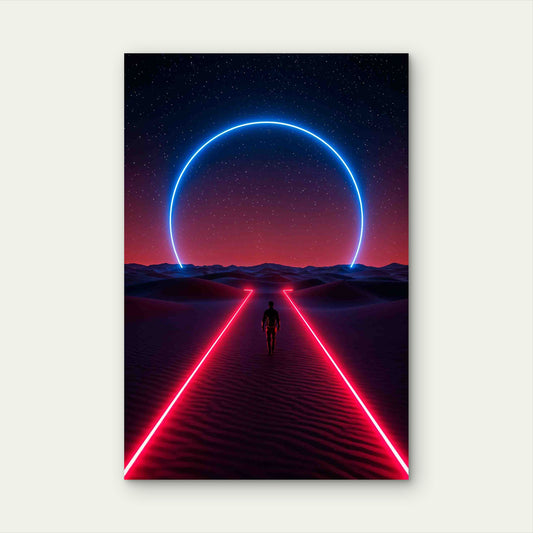 Abstract Creative Illustration 60x90cm Metal Print Ready to Hang