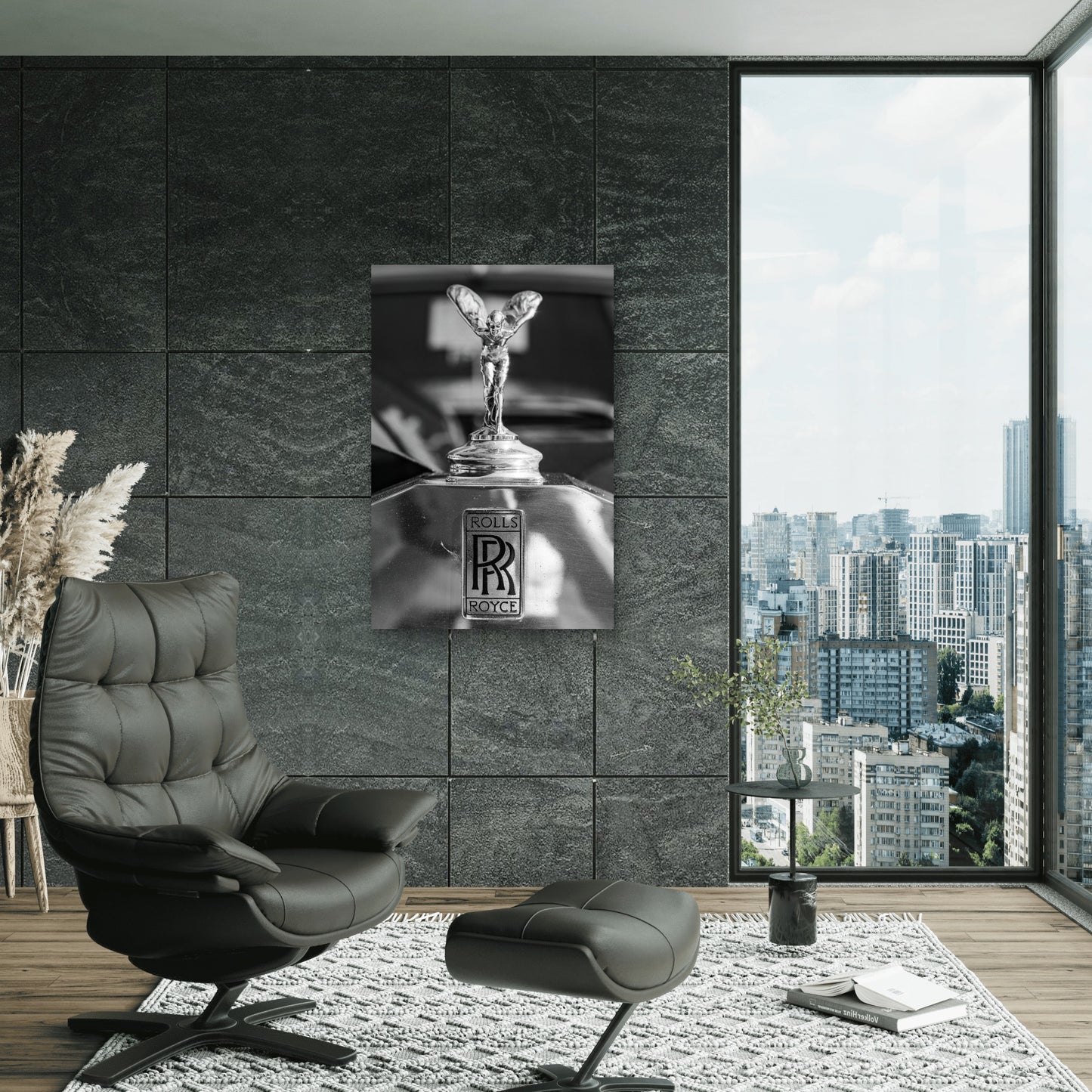 Iconic Spirit Of Ecstasy Rolls Royce 40x60cm Metal Print Ready to Hang