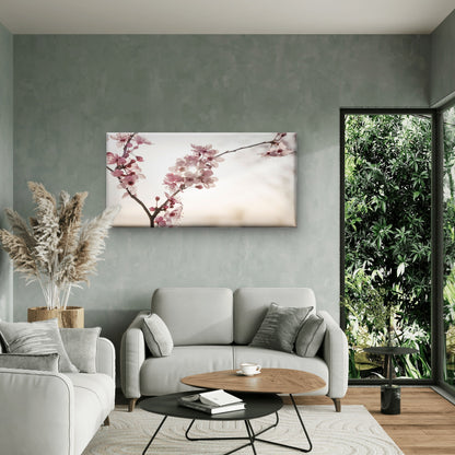 Beautiful Flowers With Sun Background Wall Art Canvas Office Home Room Framed 120x60cm