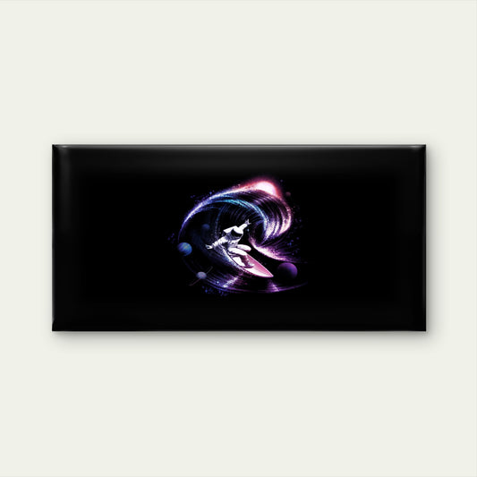 Astronaut Surfing Space Nebula Wall Art Canvas Office Home Room Framed 120x60cm