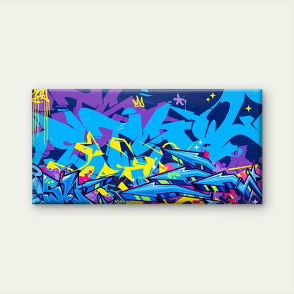 Graffiti Urban Hip Hop Culture Wall Art Canvas Office Home Framed 120x60cm