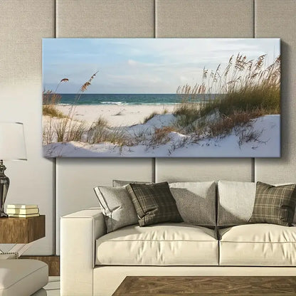 Beach  Scene wall canvas office home room framed 120x60cm - Bella Home Decor