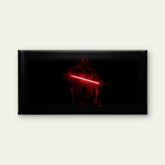 Dark Red Laser Musician Wall Art Canvas Office Home Room Framed 120x60cm