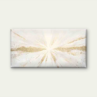 White Base with Golden Powder Wall Art Canvas Office Home Room Framed 120x60cm - Bella Home Decor