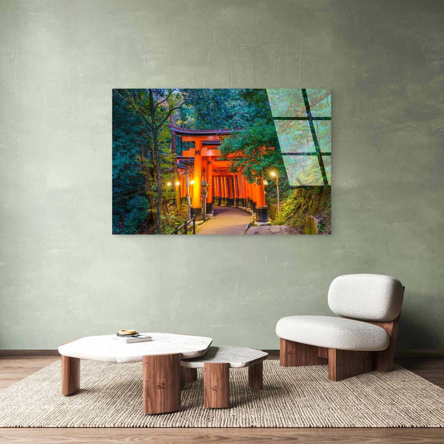 Fushimi Inari Taisha Kyoto Torii Gates Acrylic Glass Printing Wall Art Australian Made