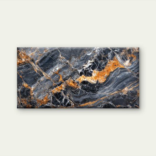 Abstract Modern Dark Stone Wave Wall Art Canvas Office Home Framed 120x60cm