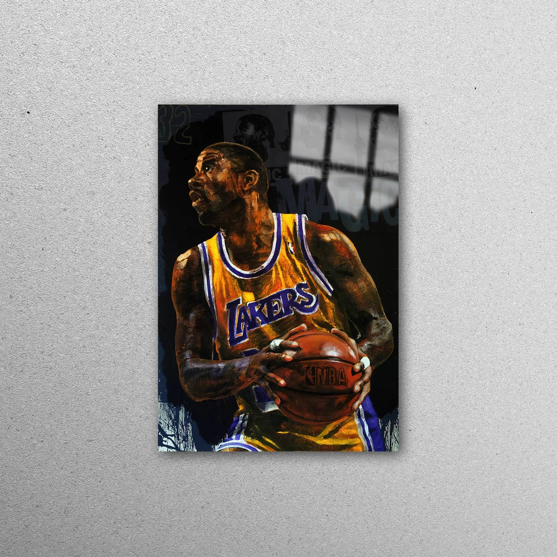 Magic Johnson, Man Cave Acrylic Glass Print Tempered Glass Wall Art 100% Made in Australia Ready to Hang