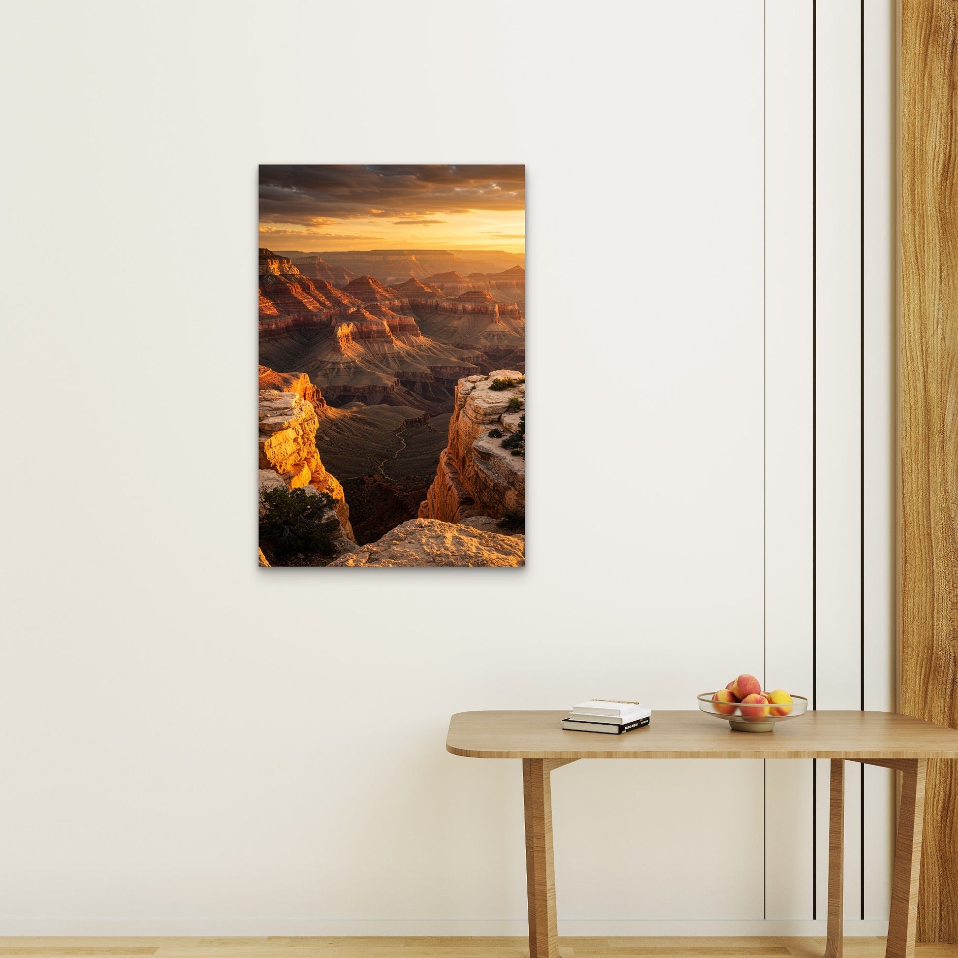 Grand Canyon National Park Sunset View 40x60cm Metal Print Ready to Hang - Bella Home Decor