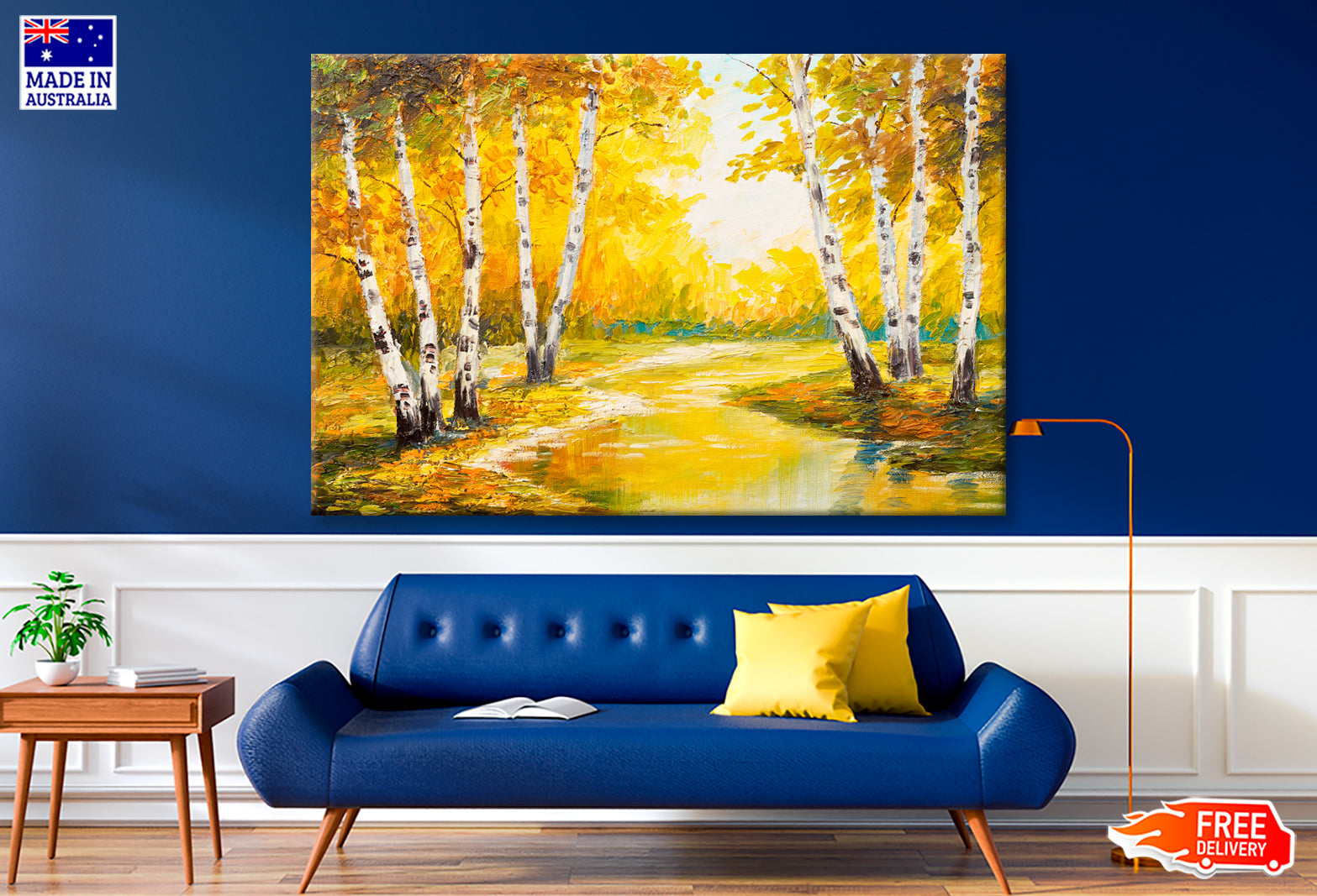 Autumn Forest Near The River Oil Painting Limited Edition High Quality Print