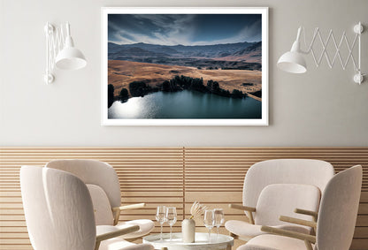 A Serene Lake Nestled Among Hills Home Decor Premium Quality Poster Print Choose Your Sizes