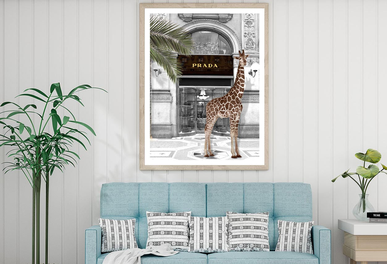 Girrafe and Fashion Store Design Home Decor Premium Quality Poster Print Choose Your Sizes