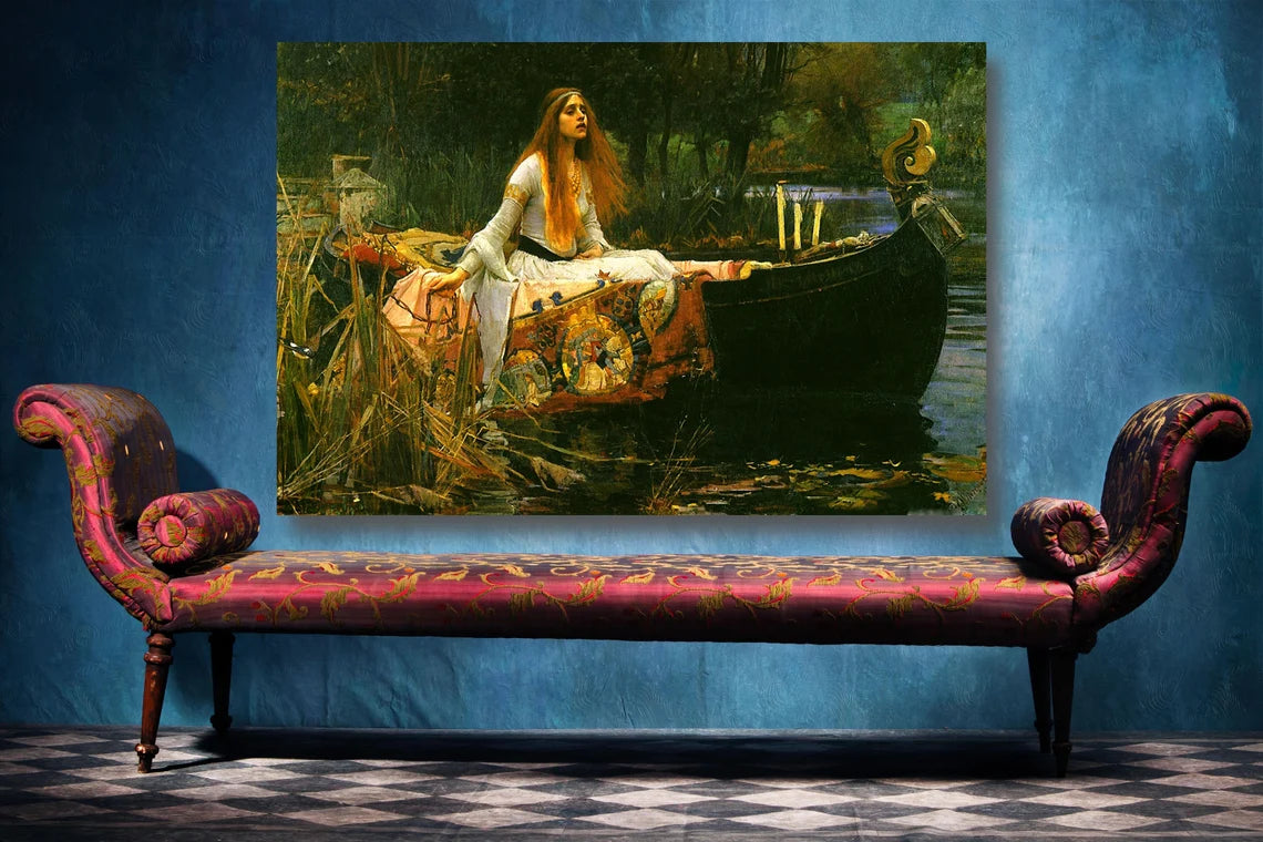 John William Waterhouse, The Lady Of Shallot UV Direct Aluminum Print Australian Made Quality