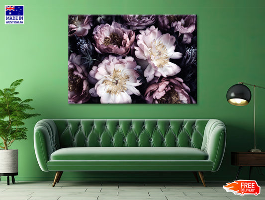 Group of Purple Flowers View Print 100% Australian Made - Bella Home Decor