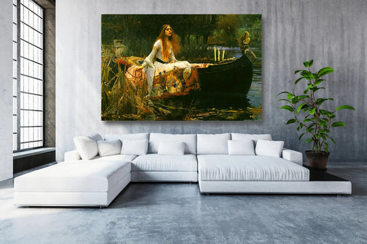 John William Waterhouse, The Lady Of Shallot UV Direct Aluminum Print Australian Made Quality