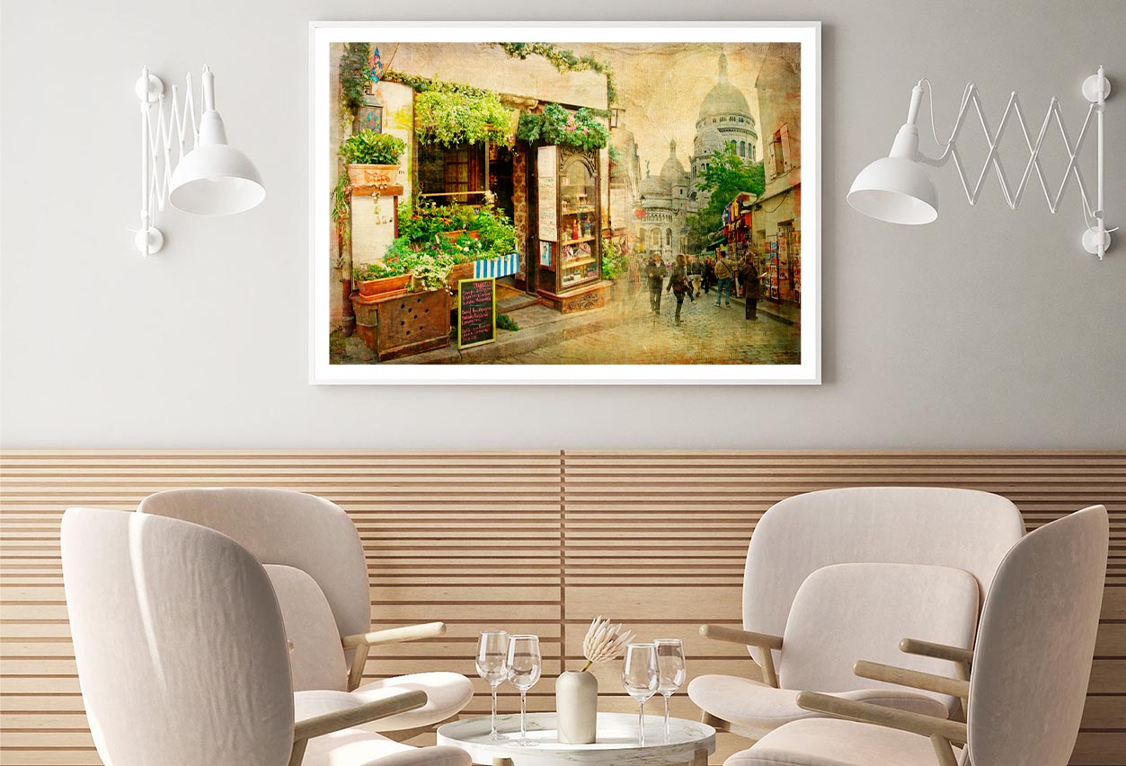 Parisian Streets - Montmartre Home Decor Premium Quality Poster Print Choose Your Sizes - Bella Home Decor