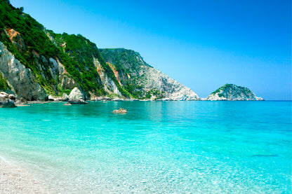Petani Beach Kefalonia Island Greece Wall Art Decor 100% Australian Made
