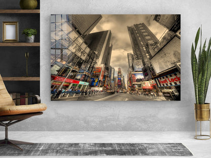 City Street Cloudy Sky UV Direct Aluminum Print Australian Made Quality