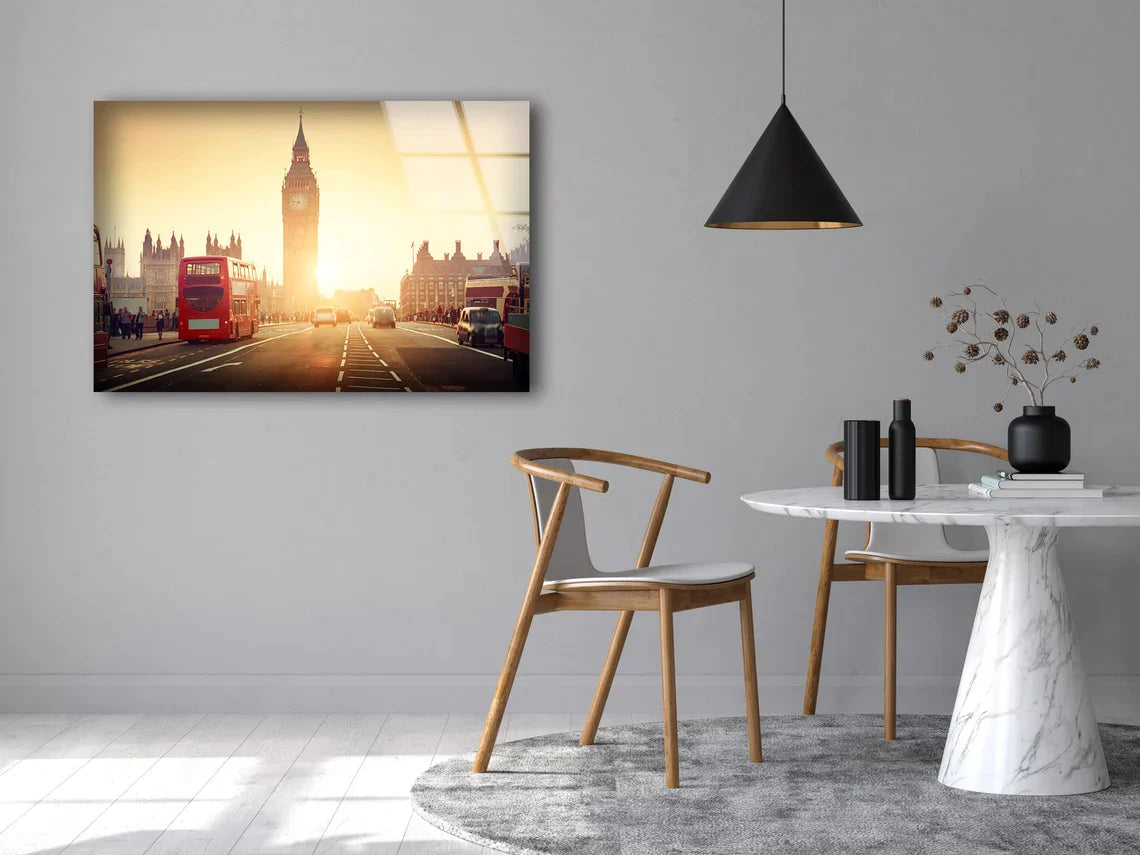 London Big Ben Sunset UV Direct Aluminum Print Australian Made Quality