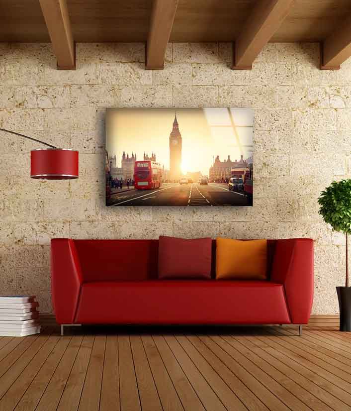 London Big Ben Sunset UV Direct Aluminum Print Australian Made Quality