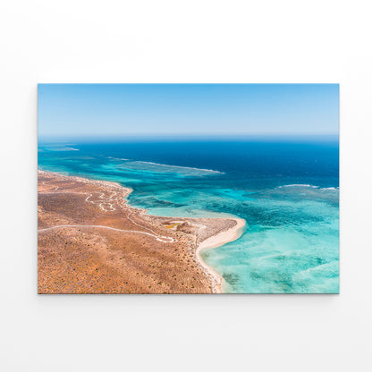 Ningaloo Reef Western Australia Coral Coast Aerial Wall Art Decor 100% Australian Made