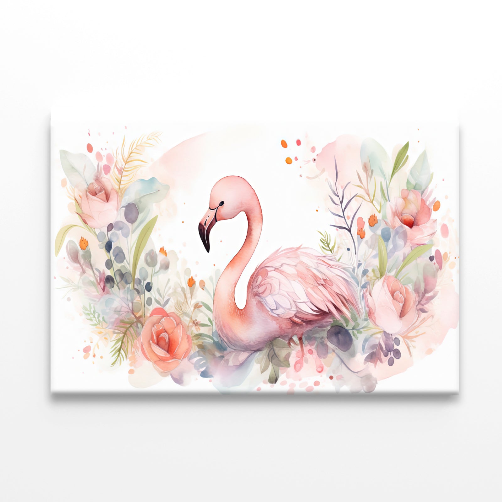 Painting Of a Greater Flamingo Print 100% Australian Made - Bella Home Decor