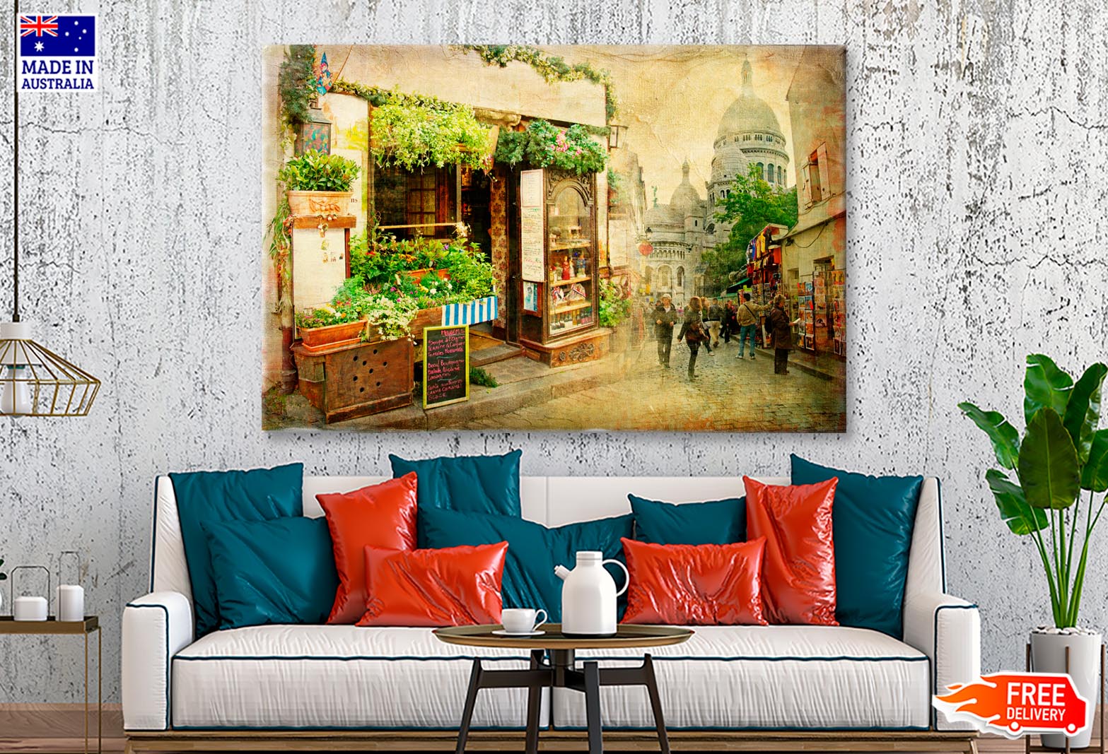 Parisian Streets - Montmartre Wall Art Decor 100% Australian Made - Bella Home Decor