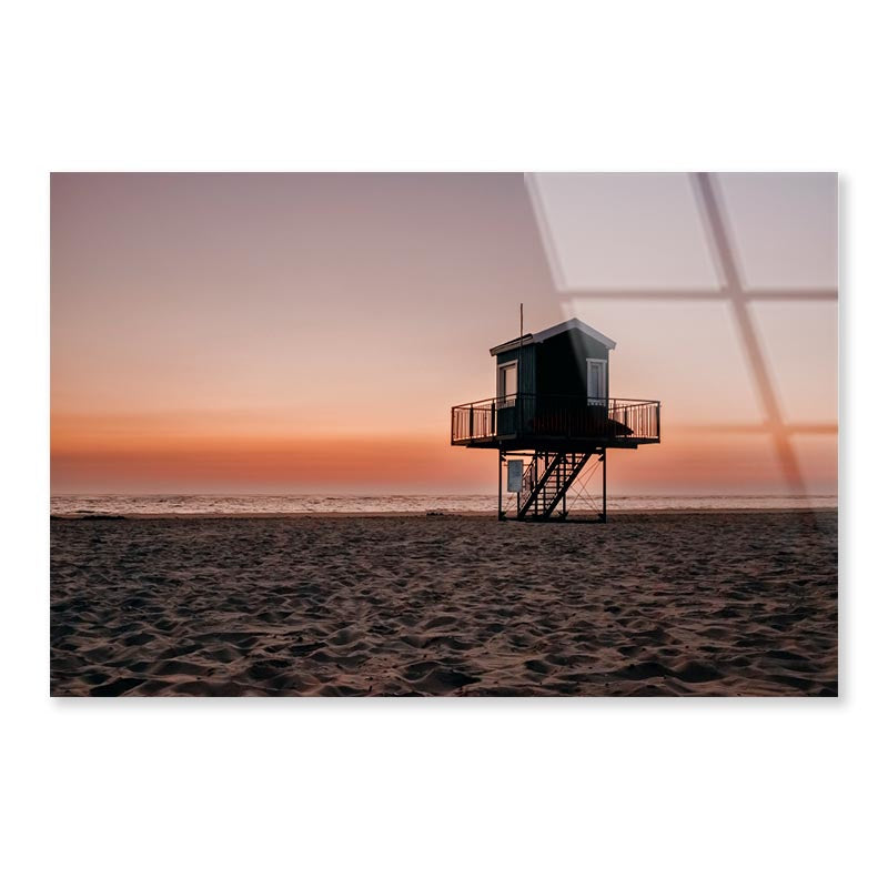 Colorful Sunset on The Beach, Langeoog, North Sea Acrylic Glass Print Tempered Glass Wall Art 100% Made in Australia Ready to Hang